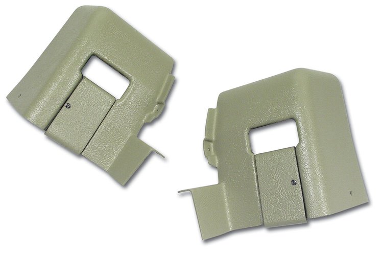 428216 Interior Rear Quarter Panel Extensions, 1974-1975 Chevy Corvette, Neutral Coupe