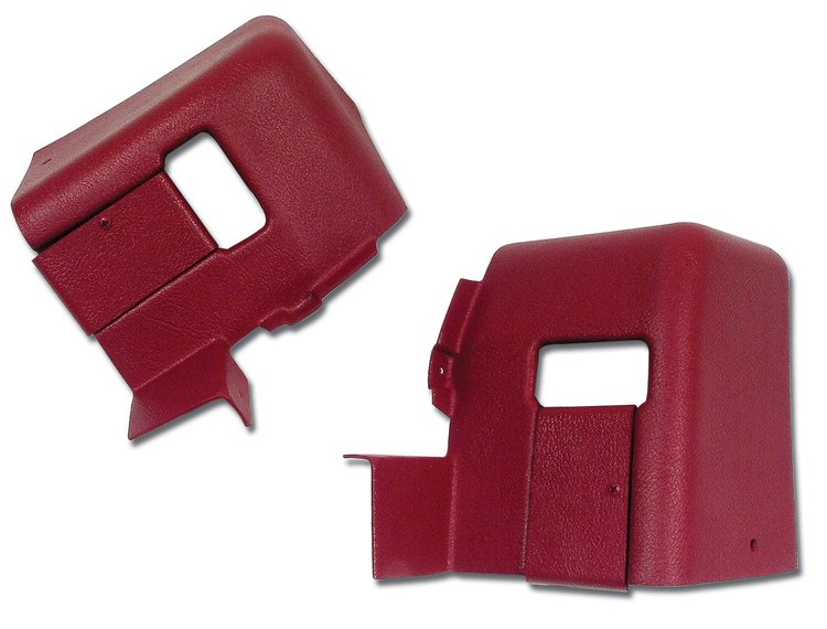 428224 Interior Rear Quarter Panel Extensions, 1977-1977 Chevy Corvette, Red Coupe
