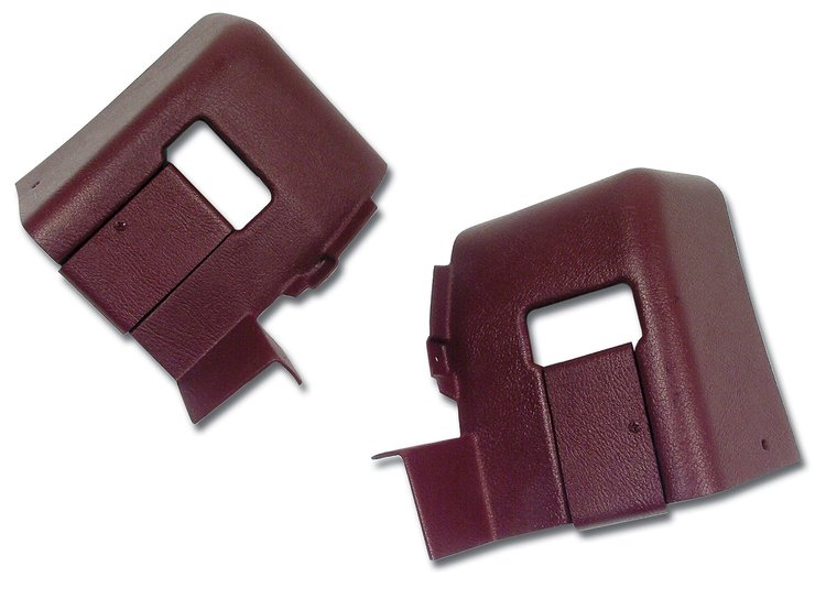 428231 Interior Rear Quarter Panel Extensions, 1974-1975 Chevy Corvette, Oxblood Coupe