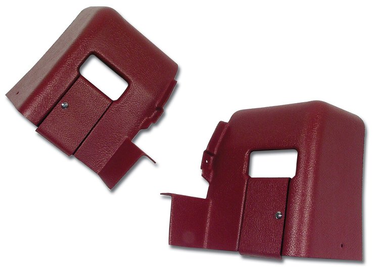 428234 Interior Rear Quarter Panel Extensions, 1976-1976 Chevy Corvette, Firethorn Coupe