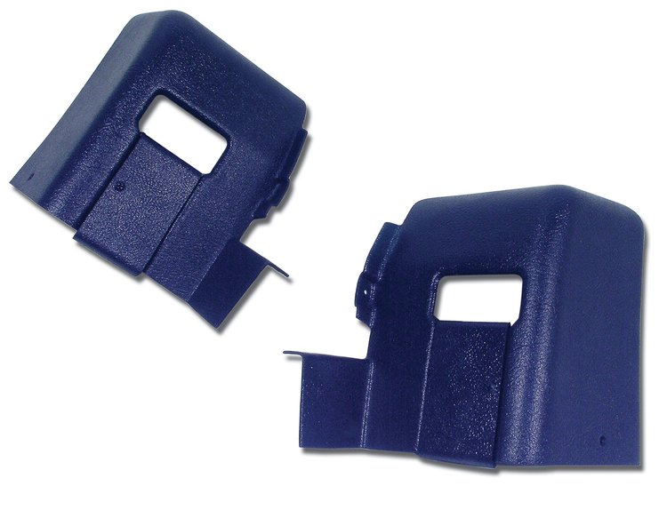 428245 Interior Rear Quarter Panel Extensions, 1977-1977 Chevy Corvette, Dark Blue Coupe