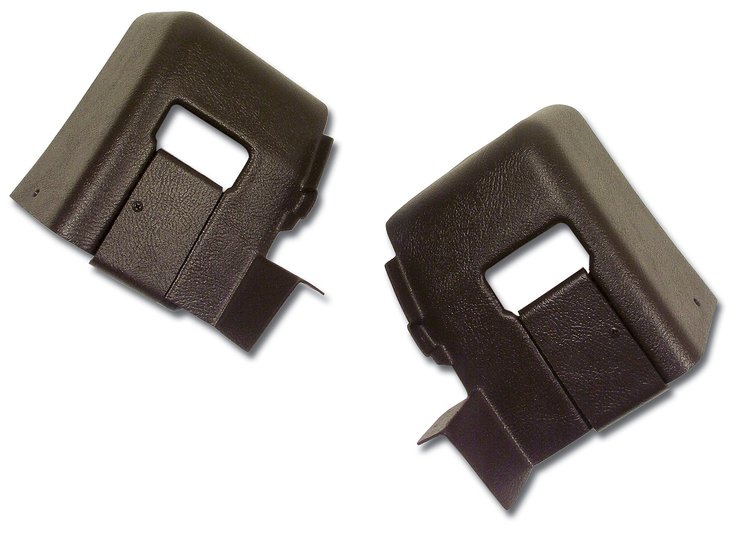428255 Interior Rear Quarter Panel Extensions, 1976-1977 Chevy Corvette, Dark Brown Coupe