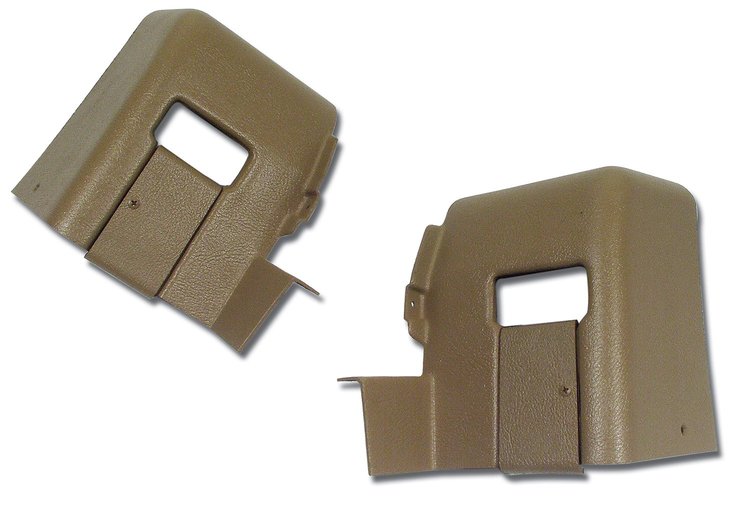 428257 Interior Rear Quarter Panel Extensions, 1976-1977 Chevy Corvette, Buckskin Coupe