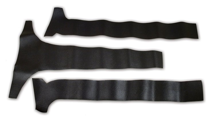 429020 Rear Window Vinyl, 1963-1963 Chevy Corvette, Coupe 3 Piece Black