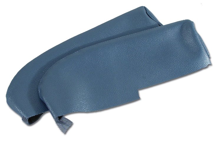 429807 Vinyl Armrest Cover Pair W/O Pad, 1958-1958 Chevy Corvette, Blue