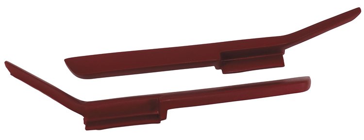 430827 Moulded Door Panel Armrest Pair, 1984-1985 Chevy Corvette, Red