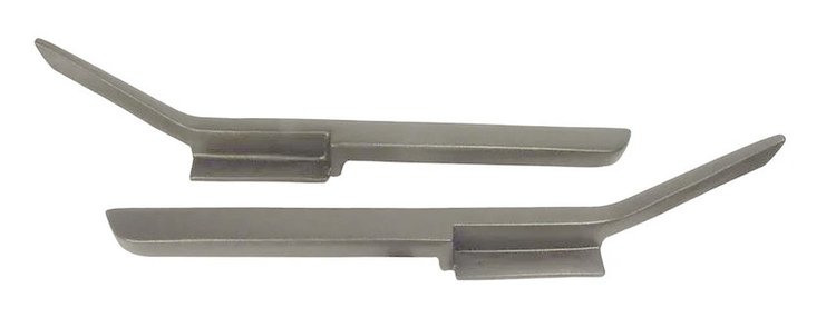 430869 Moulded Door Panel Armrest Pair, 1984-1987 Chevy Corvette, Gray