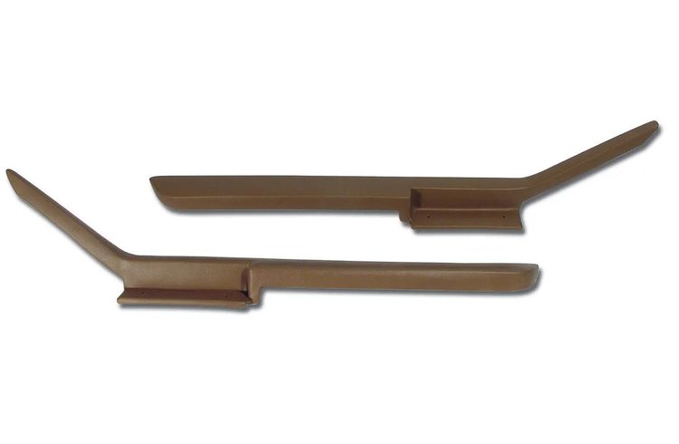 430872 Moulded Door Panel Armrest Pair, 1984-1987 Chevy Corvette, Saddle