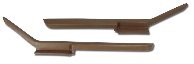 430878 Moulded Door Panel Armrest Pair, 1988-1989 Chevy Corvette, Saddle