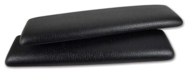 430920 Vinyl Armrest Covers W/Pads, 1962-1964 Chevy Corvette, Black