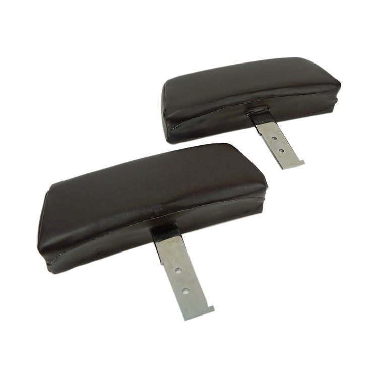 432528 Headrests, 1968-1968 Chevy Corvette, Tobacco Complete W/Vinyl Covers