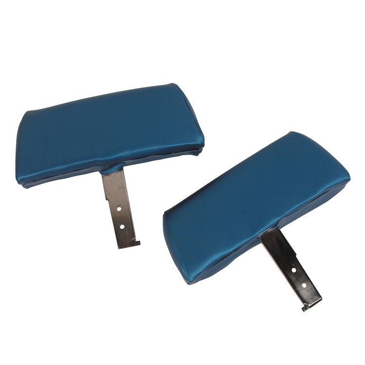 432541 Headrests, 1968-1969 Chevy Corvette, Bright Blue Complete W/Vinyl Covers