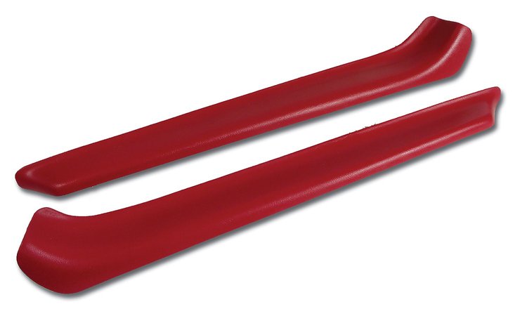 433524 Armrest Patches, 1977-1977 Chevy Corvette, Red