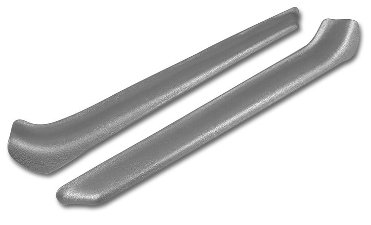 433561 Armrest Patches, 1974-1975 Chevy Corvette, Silver