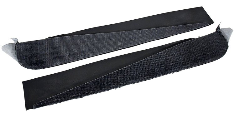 433620 Carpet Vinyl Strips, 1970-1977 Chevy Corvette, Black