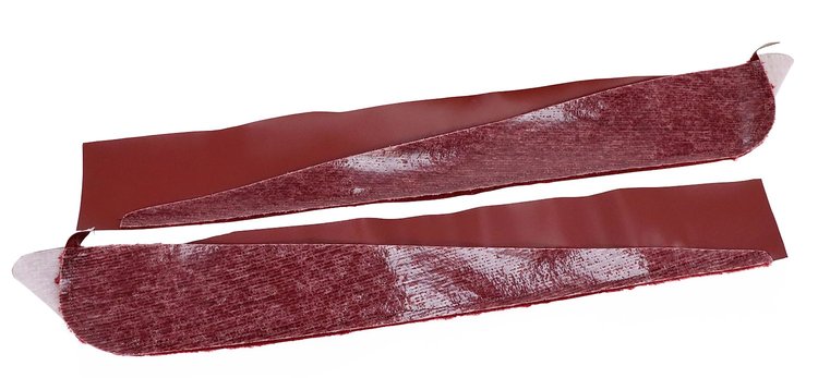 433631 Carpet Vinyl Strips, 1973-1975 Chevy Corvette, Oxblood