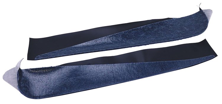 433643 Carpet Vinyl Strips, 1973-1975 Chevy Corvette, Dark Blue