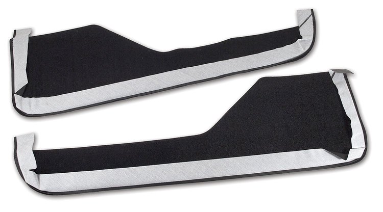 433720 Carpet Vinyl Strips, 1984-1989 Chevy Corvette, Black