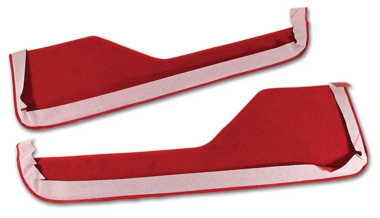 433775 Carpet Vinyl Strips, 1986-1989 Chevy Corvette, Red