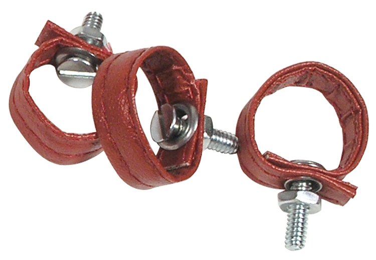 433830 Rear Door Pulls, 1968-1972 Chevy Corvette, Red 3 Piece