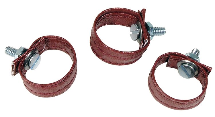 433831 Rear Door Pulls, 1973-1975 Chevy Corvette, Oxblood 3 Piece