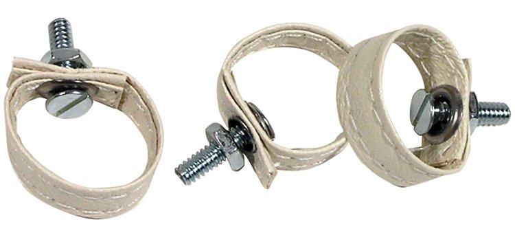 433876 Rear Door Pulls, 1976-1977 Chevy Corvette, White 3 Piece