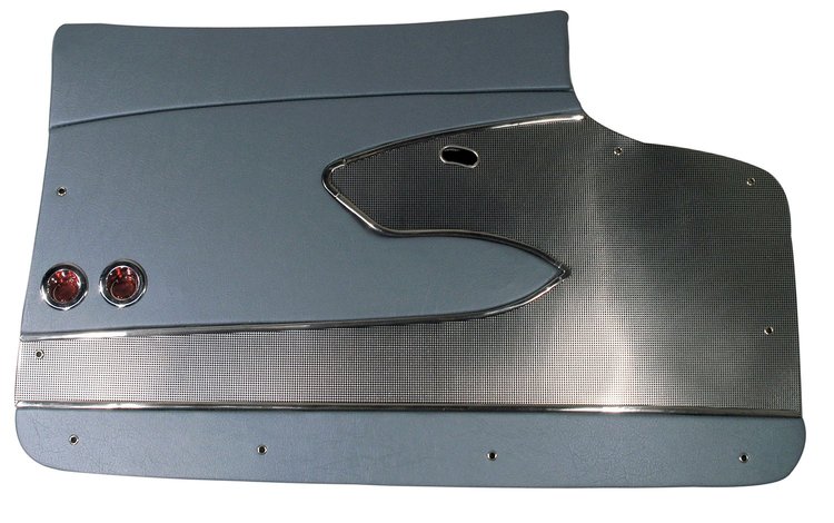 435207 Door Panels, 1959-1959 Chevy Corvette, Blue Deluxe
