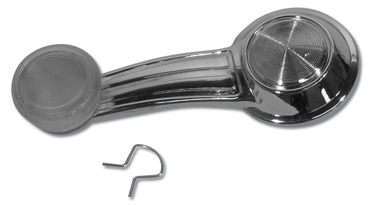 43552 Window Crank, 1967-1979 Chevy Corvette, Clear Knob