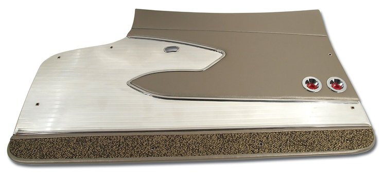 435909 Door Panels, 1961-1961 Chevy Corvette, Fawn Deluxe