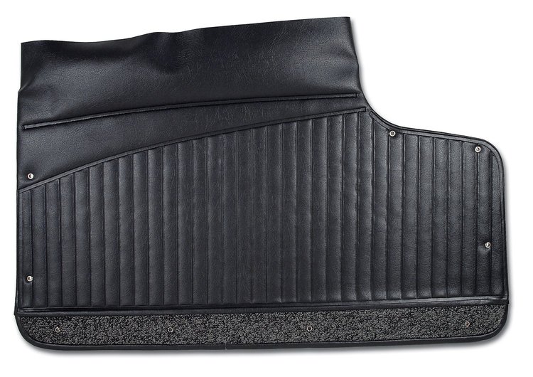 436020 Door Panels, 1962-1962 Chevy Corvette, Black