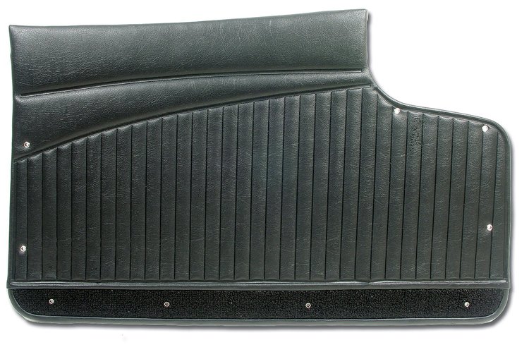 4362B1 Door Panels, 1962-1962 Chevy Corvette, Black, Metal Support