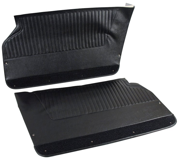 436520 Door Panels, 1963-1964 Chevy Corvette, Black