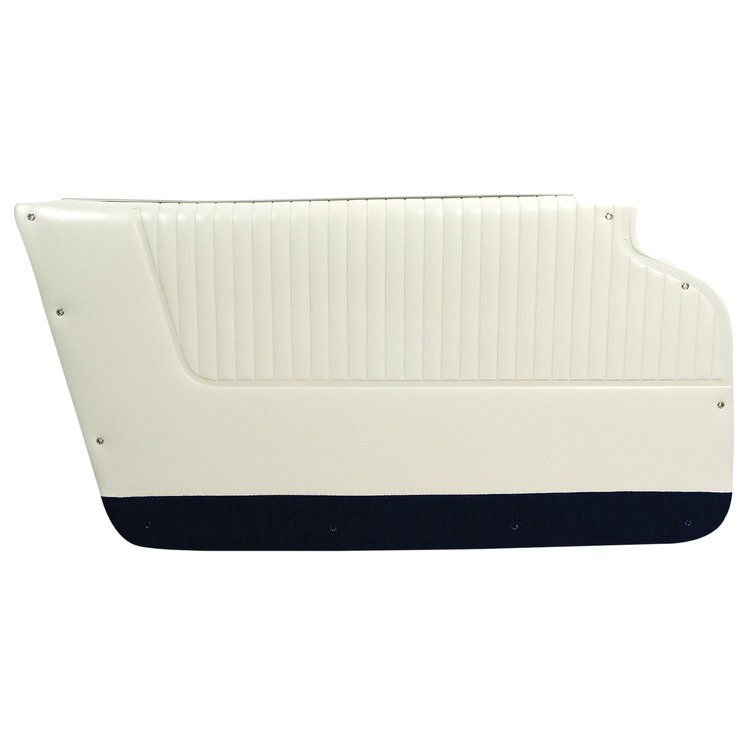 4372Z1 Door Panels, 1964-1964 Chevy Corvette, White W/DK Blue Carpet, Coupe, W/Trim