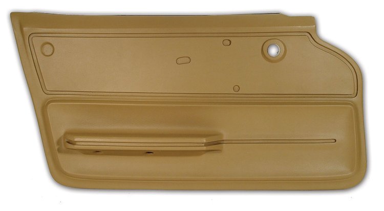 439152 Door Panel, 1965-1966 Chevy Corvette, Saddle Coupe W/Felt Left/Driver