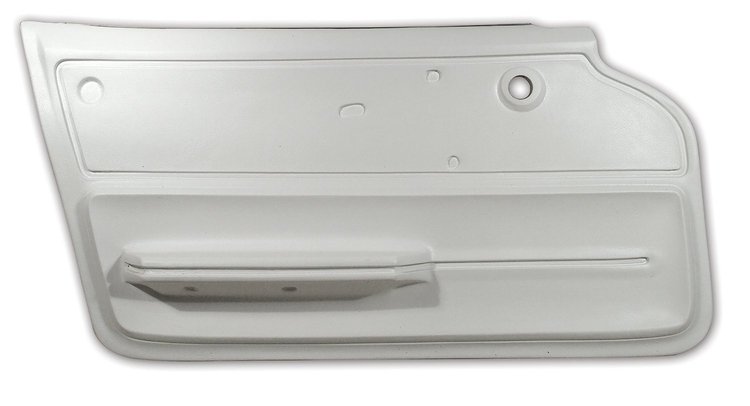 439165 Door Panel, 1965-1966 Chevy Corvette, White Coupe W/Felt Left/Driver