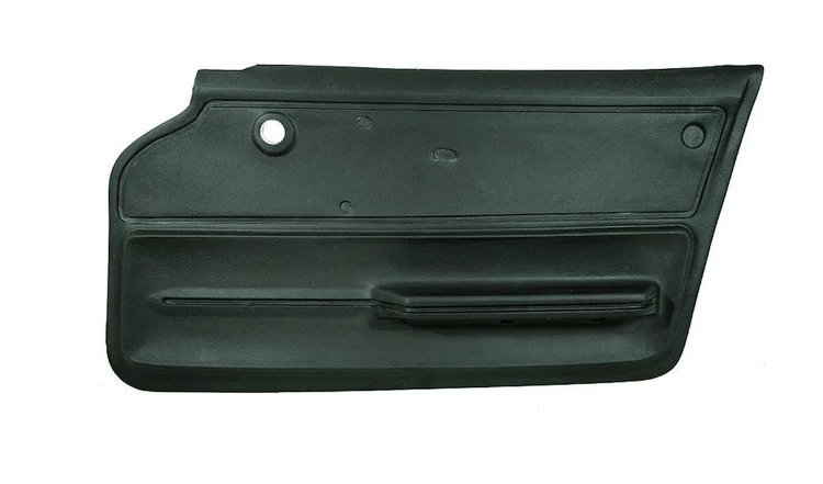 439214 Door Panel, 1965-1966 Chevy Corvette, Green Coupe W/Felt Right/Passenger