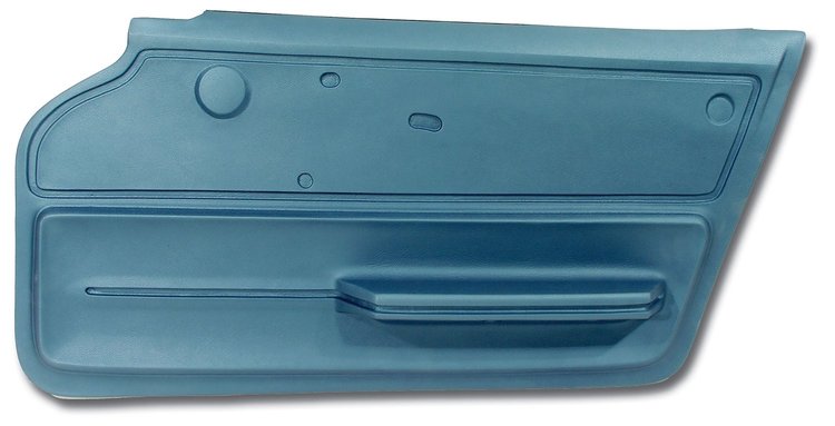 439240 Door Panel, 1965-1966 Chevy Corvette, Bright Blue Coupe W/Felt Right/Passenger