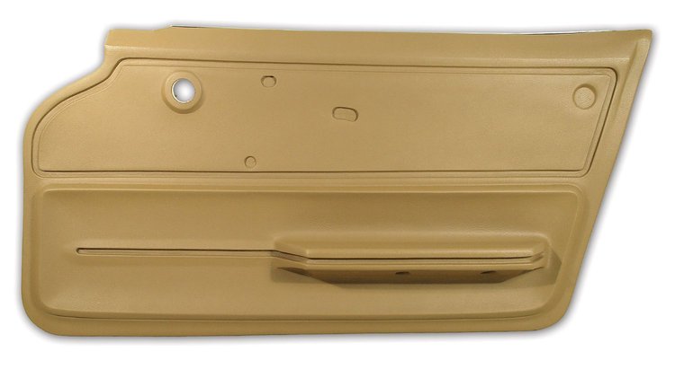 439252 Door Panel, 1965-1966 Chevy Corvette, Saddle Coupe W/Felt Right/Passenger