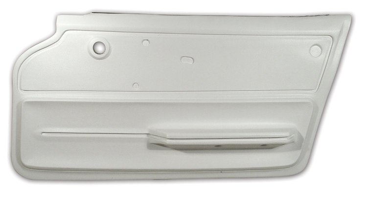 439265 Door Panel, 1965-1966 Chevy Corvette, White Coupe W/Felt Right/Passenger