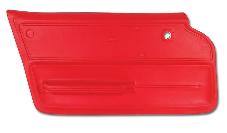 439330 Door Panel, 1965-1966 Chevy Corvette, Red Convertible W/Felt Left/Driver