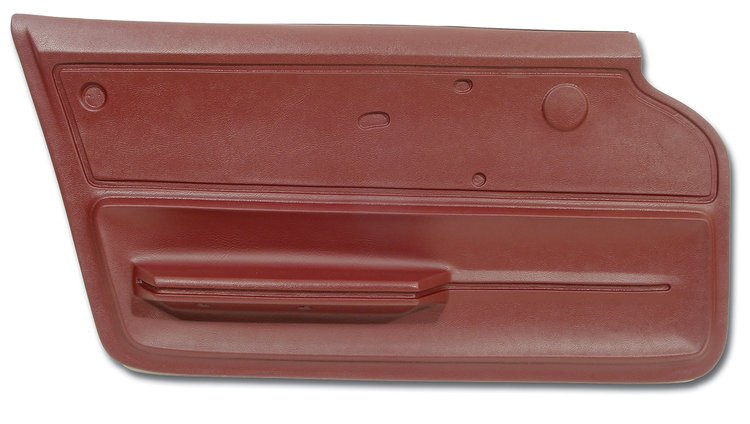 439337 Door Panel, 1965-1965 Chevy Corvette, Maroon Convertible W/Felt Left/Driver