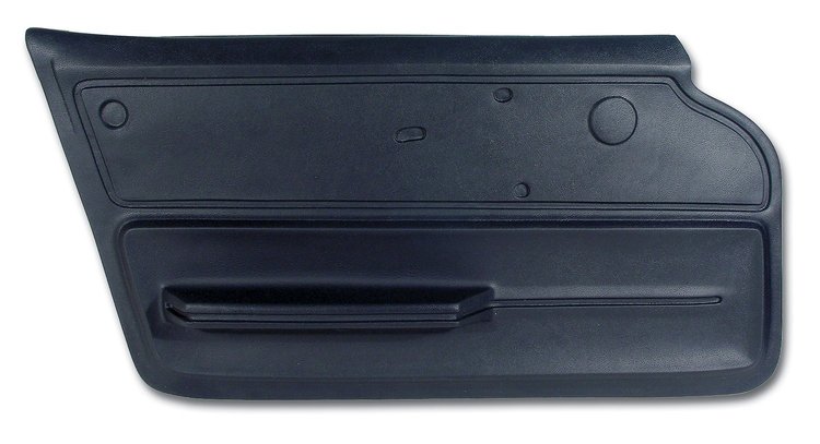439344 Door Panel, 1966-1966 Chevy Corvette, Dark Blue Convertible W/Felt Left/Driver