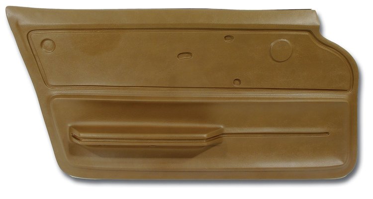 439352 Door Panel, 1965-1966 Chevy Corvette, Saddle Convertible W/Felt Left/Driver