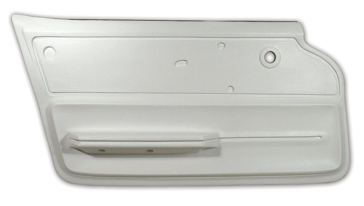 439365 Door Panel, 1965-1966 Chevy Corvette, White Convertible W/Felt Left/Driver