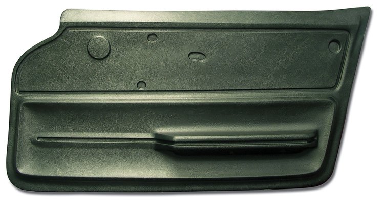 439414 Door Panel, 1965-1966 Chevy Corvette, Green Convertible W/Felt Right/Passenger