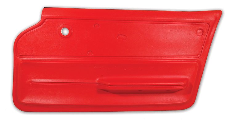 439430 Door Panel, 1965-1966 Chevy Corvette, Red Convertible W/Felt Right/Passenger