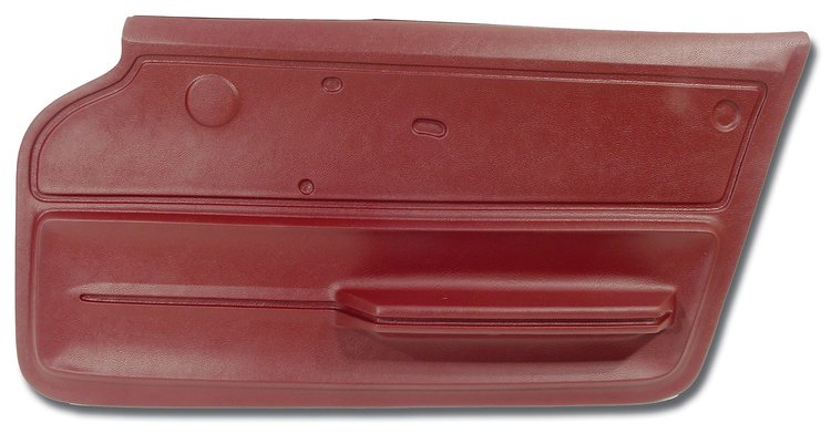 439437 Door Panel, 1965-1965 Chevy Corvette, Maroon Convertible W/Felt Right/Passenger