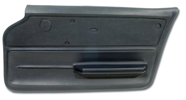 439444 Door Panel, 1966-1966 Chevy Corvette, Dark Blue Convertible W/Felt Right/Passenger