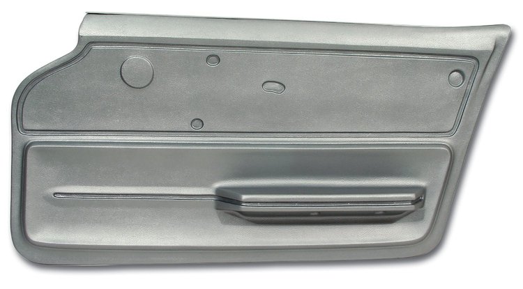 439461 Door Panel, 1965-1966 Chevy Corvette, Silver Convertible W/Felt Right/Passenger
