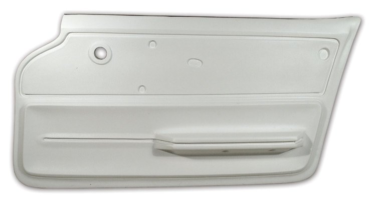 439465 Door Panel, 1965-1966 Chevy Corvette, White Convertible W/Felt Right/Passenger